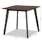 Baxton Studio Britte Mid-Century Dark Oak Brown Finished Square Wood Dining Table 161-10464 - alternate 4